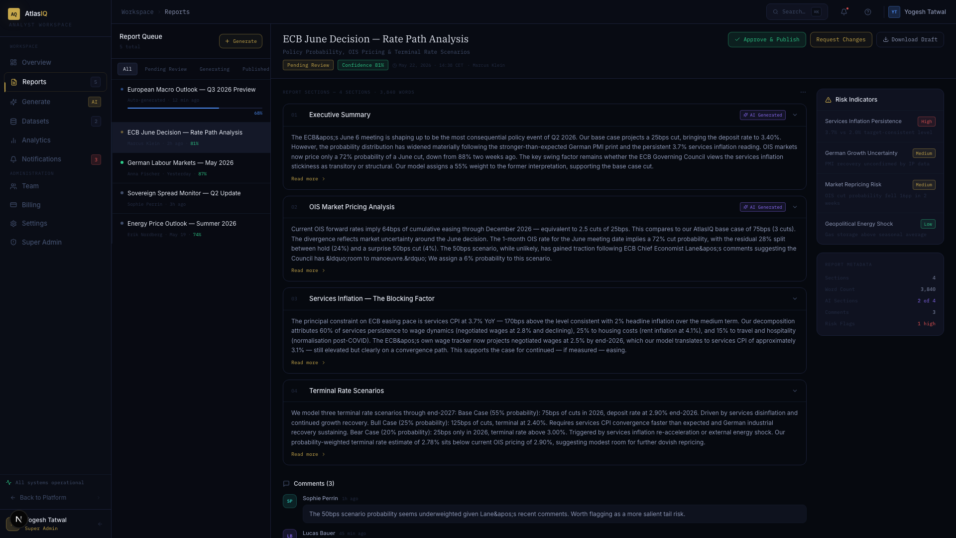 Research Team Dashboard