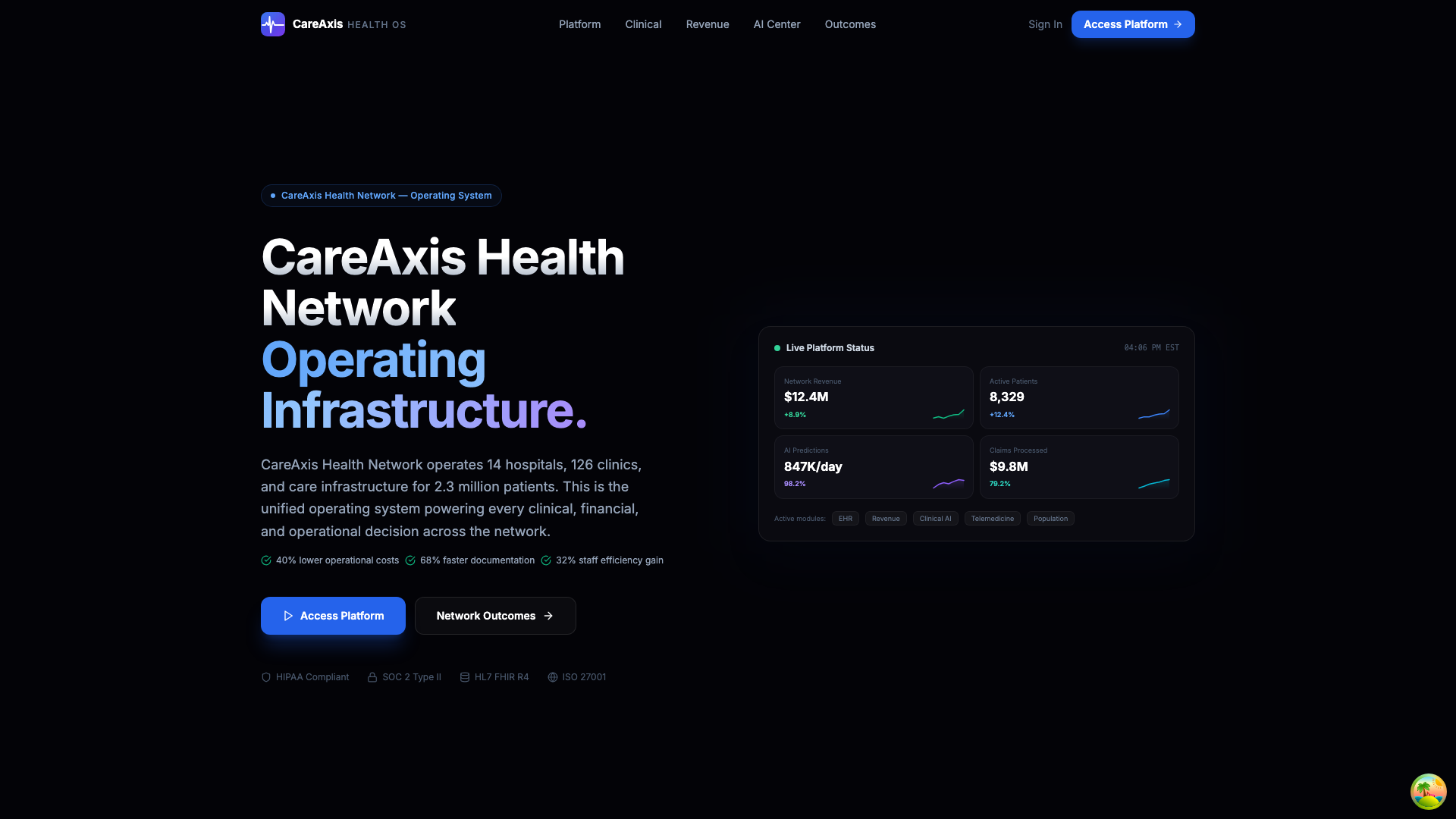 Platform Homepage